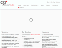 Tablet Screenshot of consultpharm.com